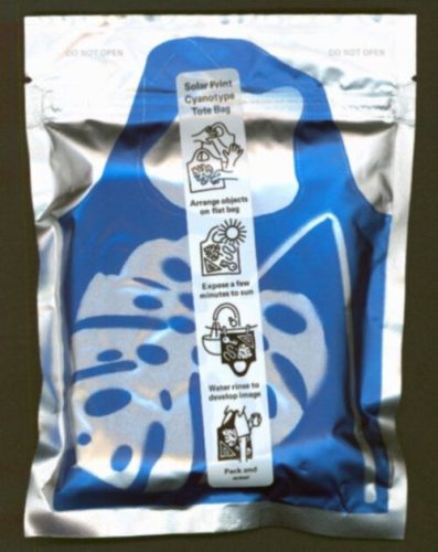 Solar Print Cyanotype Tote Bag (new bag)