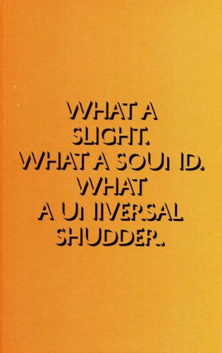Eve Fowler - What A Slight. What A Sound. What A Universal Shudder