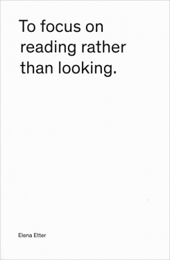 To Focus On Reading Rather Than Looking
