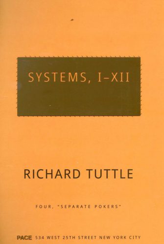 Richard Tuttle - Systems, I-XII