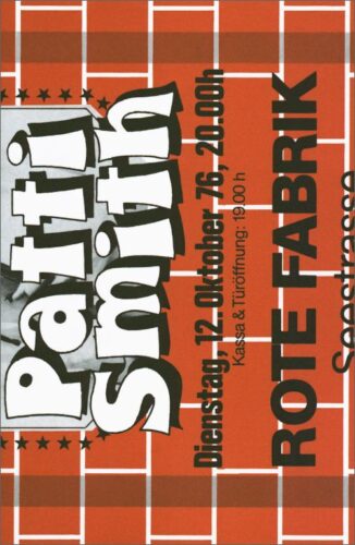 Patti Smith Group Live in Zurich, October 1976