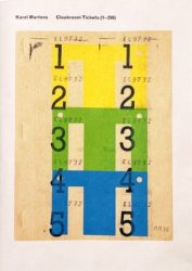 Karel Martens - Cloakroom Tickets (1-250)