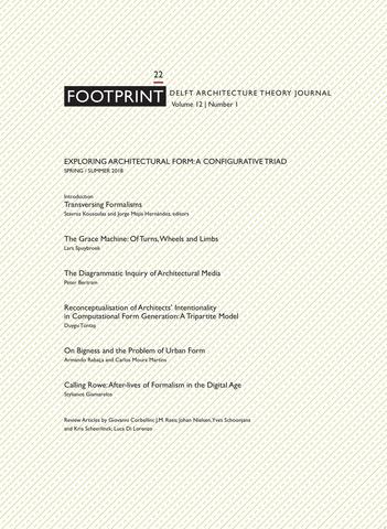 Footprint 22 - Exploring Architectural Form: A Configurative Triad