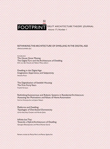 Footprint 32 - Rethinking the Architecture of Dwelling in the Digital Age