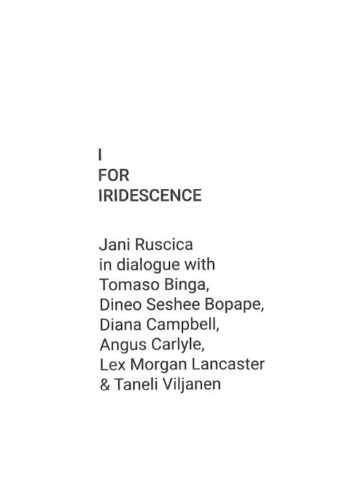 Jani Ruscica - I for Iridescence
